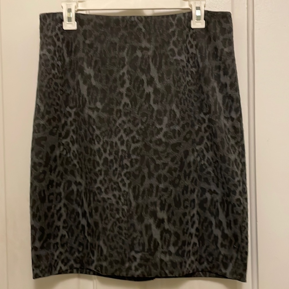 Animal print mini skirt